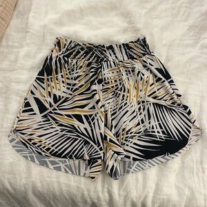 Mango tropical print shorts